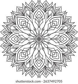 mandala design vector illustration for print, poster, cover, brochure, flyer