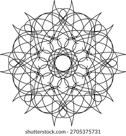Mandala Design Vector Sacred Geometry Art