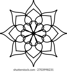 Un diseño de mandala muy bonito