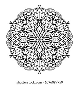 Mandala design. Vintage decorative design elements. Round ornaments. Oriental pattern, vector illustration. Islam, Arabic, Indian, moroccan, spain, turkish, pakistan, chinese, mystic, ottoman motifs. 