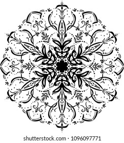 Mandala design. Vintage decorative design elements. Round ornaments. Oriental pattern, vector illustration. Islam, Arabic, Indian, moroccan, spain, turkish, pakistan, chinese, mystic, ottoman motifs. 