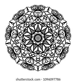 Mandala design. Vintage decorative design elements. Round ornaments. Oriental pattern, vector illustration. Islam, Arabic, Indian, moroccan, spain, turkish, pakistan, chinese, mystic, ottoman motifs. 