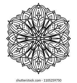 Mandala design. Vintage decorative design elements. Round ornaments. Oriental pattern, vector illustration. Islam, Arabic, Indian, moroccan, spain, turkish, pakistan, chinese, mystic, ottoman motifs. 