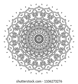Mandala design. Vintage decorative design elements. Round ornaments. Oriental pattern, vector illustration. Islam, Arabic, Indian, moroccan, spain, turkish, pakistan, chinese, mystic, ottoman motifs. 