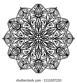 Mandala design. Vintage decorative design elements. Round ornaments. Oriental pattern, vector illustration. Islam, Arabic, Indian, moroccan, spain, turkish, pakistan, chinese, mystic, ottoman motifs. 