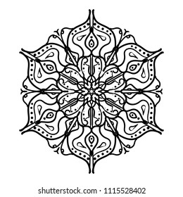 Mandala design. Vintage decorative design elements. Round ornaments. Oriental pattern, vector illustration. Islam, Arabic, Indian, moroccan, spain, turkish, pakistan, chinese, mystic, ottoman motifs. 