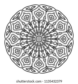 Mandala design. Vintage decorative design elements. Round ornaments. Oriental pattern, vector illustration. Islam, Arabic, Indian, moroccan, spain, turkish, pakistan, chinese, mystic, ottoman motifs. 
