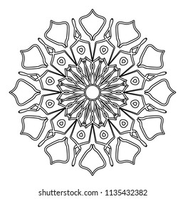 Mandala design. Vintage decorative design elements. Round ornaments. Oriental pattern, vector illustration. Islam, Arabic, Indian, moroccan, spain, turkish, pakistan, chinese, mystic, ottoman motifs. 