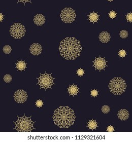 Mandala design. Vintage design elements. Oriental sari pattern, vector illustration. Islam, аrabic, indian, moroccan, spain, turkish, victorian
chinese motifs. Fabric round ornaments. Kitchen tile.
