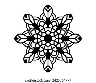 mandala design for wall art, mehendi design.eps
