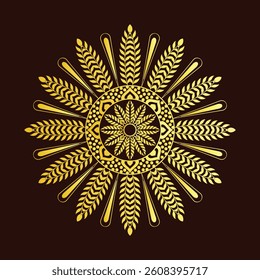 Mandala design. Wall-mate design, Bed-sheet design, Wedding card, Interior