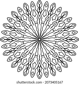 Mandala Design for wallpaper, yoga, meditation, coloring page, peace, art