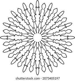 Mandala Design for wallpaper, yoga, meditation, coloring page, peace, art