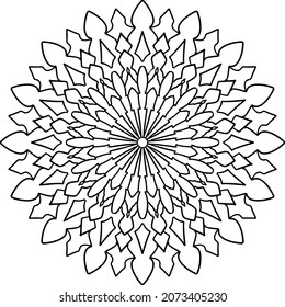 Mandala Design for wallpaper, yoga, meditation, coloring page, peace, art