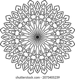 Mandala Design for wallpaper, yoga, meditation, coloring page, peace, art