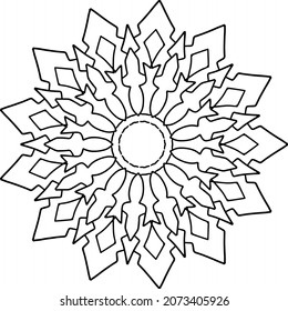 Mandala Design for wallpaper, yoga, meditation, coloring page, peace, art