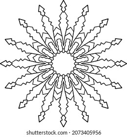 Mandala Design for wallpaper, yoga, meditation, coloring page, peace, art