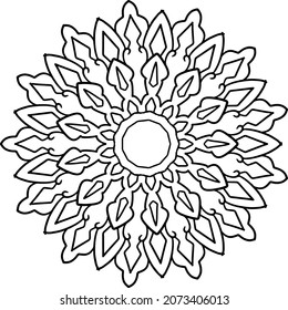 Mandala Design for wallpaper, yoga, meditation, coloring page, peace, art