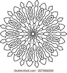 Mandala Design for wallpaper, yoga, meditation, coloring page, peace, art