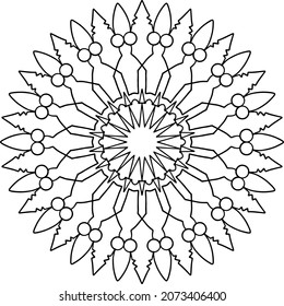 Mandala Design for wallpaper, yoga, meditation, coloring page, peace, art