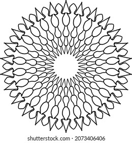 Mandala Design for wallpaper, yoga, meditation, coloring page, peace, art