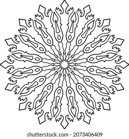 Mandala Design for wallpaper, yoga, meditation, coloring page, peace, art