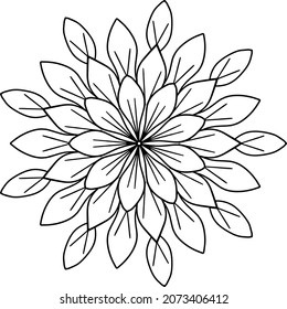 Mandala Design for wallpaper, yoga, meditation, coloring page, peace, art