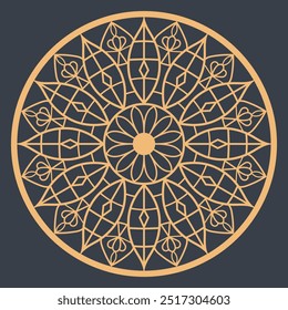 Mandala design, wedding mandala art vector 