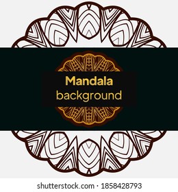 Mandala design.background for meditation poster. Unusual flower shape. vector.