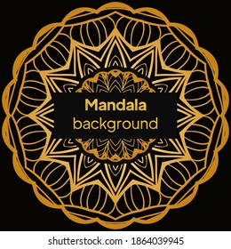 Mandala design.background for meditation poster. Unusual flower shape. vector.