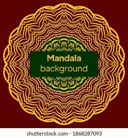 Mandala design.background for meditation poster. Unusual flower shape. vector.