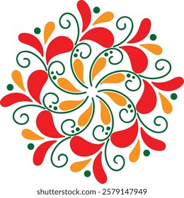 MANDALA DESIGNE, ILLUSTRATION, CAN BE USED IN BACKGROUND OF WALL ART