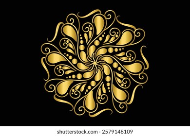 MANDALA DESIGNE, ILLUSTRATION, CAN BE USED IN BACKGROUND OF WALL ART