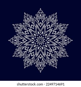 Mandala entwirft Hintergrund, Vektorgrafik