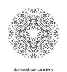 Mandala diseña ilustración vectorial de fondo