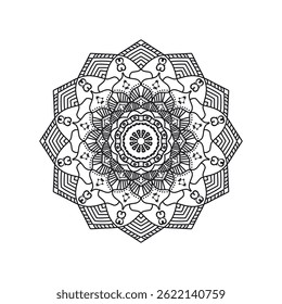Mandala Designs for Print, Tattoo, and Digital Art ,High-Resolution Vector Art