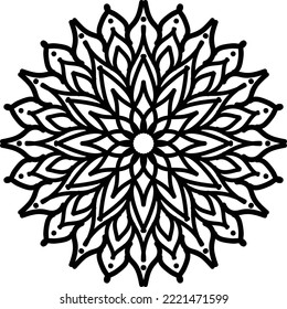 Mandala diseña el arte vectorial 2. Este es un archivo eps.