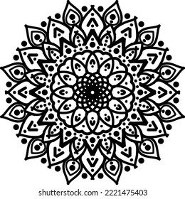 Mandala designs vector art 4. This is an eps file.