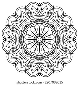 El arte digital de Mandala dibuja patrones de mano. Arte en la pared. Libro de Colores Patrón de encaje El tatuaje. Diseño de papel tapiz Camisa de pintura y azulejo Diseño de pegatinas de esténcil Decorativo en ornamento étnico