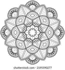 Mandala digital art pattern. Art on the wall. Coloring book Lace pattern The tattoo. Design for a wallpaper Paint shirt and tile Stencil Sticker Design, Decorative circle ornament in ethnic oriental