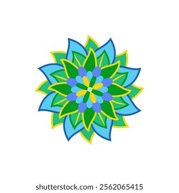 Mandala, Diwali, Hindu, Indian Symbol Illustration