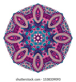 Mandala doodle lines decorated background. Abstract geometric tiled boho ethnic seamless pattern ornamental. Hand drawn hipster graphic print
