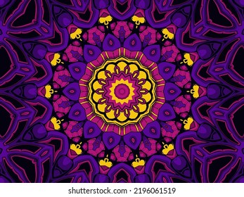 Mandala doodle lines decorated background. Abstract geometric vector tiled boho ethnic seamless pattern ornamental. 