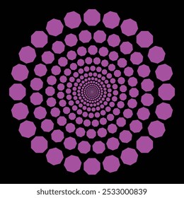 Ponto mandala e conjunto de ícone padrão floral de linha