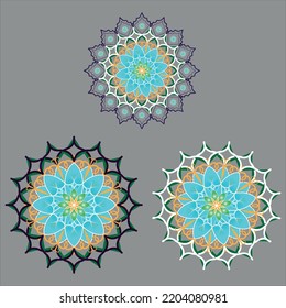 MANDALA DRAWING CONCEPT WITH CLASSIC ARTISTIC STYLE
