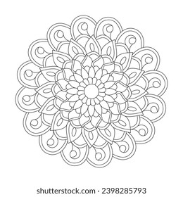 Mandala Dreamcatcher adult coloring book page for kdp book interior. Peaceful Petals, Ability to Relax, Brain Experiences, Harmonious Haven, Peaceful Portraits, Blossoming Beauty mandala design.