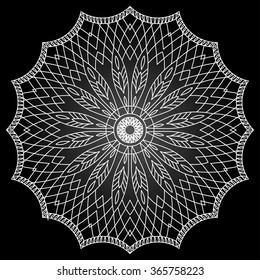 Mandala. Dreamcatcher. Ethnic decorative elements. Islam, Arabic