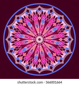 Mandala. Dream-catcher. Ethnic decorative elements. Islam, Arabic svg