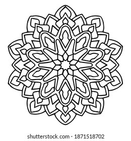 Mandala edible ink template printing doodle line art