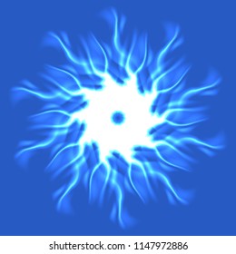 Mandala elegant lovely magic abstract object glow splash motion.